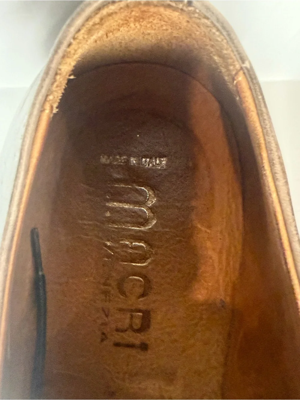 Macri Men's Distressed Brown-to-Black Burnished Leather Derbys